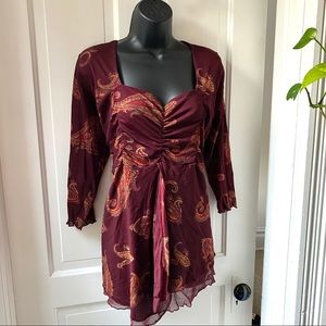 🍂 Cottage Core Paisley Blouse